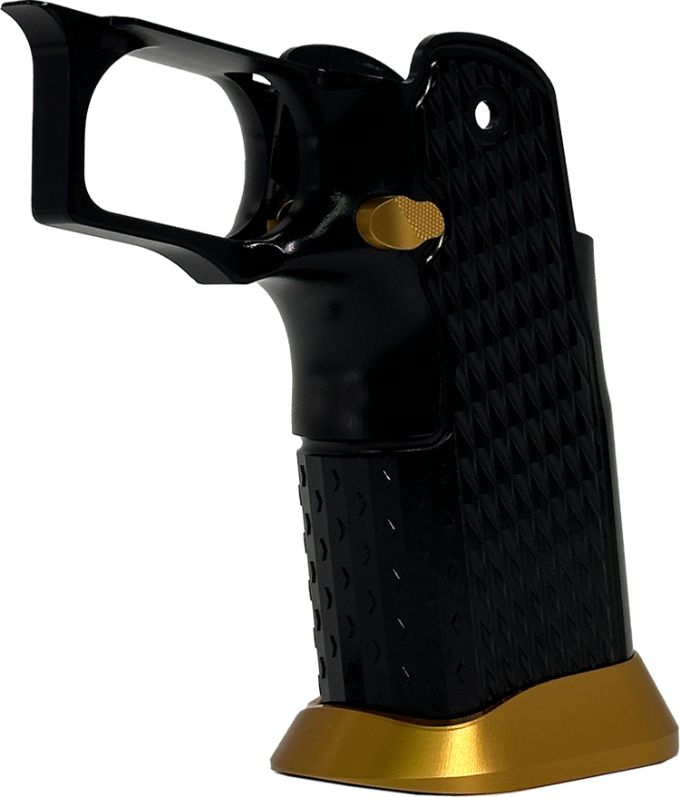 Valor MK-1P  Hi Capa Grip 'Diamond' (Gloss Black/Matte Gold)