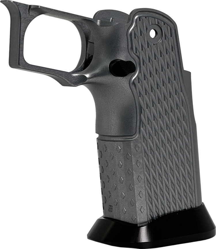 Valor MK-1P  Hi Capa Grip 'Diamond' (Matte Titanium/Gloss Black)