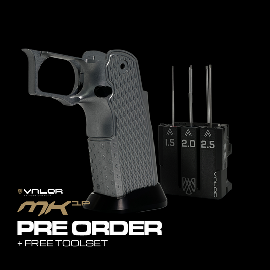 Valor MK-1P  Hi Capa Grip 'Diamond' (Matte Titanium/Matte Black)