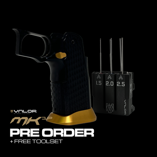 Valor MK-1P  Hi Capa Grip 'Diamond' (Matte Black/Matte Gold)