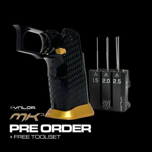 Valor MK-1P  Hi Capa Grip 'Diamond' (Gloss Black/Matte Gold)