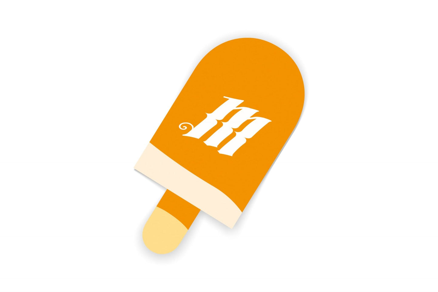 Orange Ice Cream Sticker